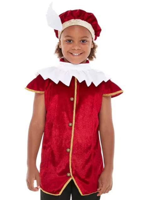 Bambini Bambino Tudor Costume Kit Bambini Tudor Ragazzi Costume Set Da Smiffys