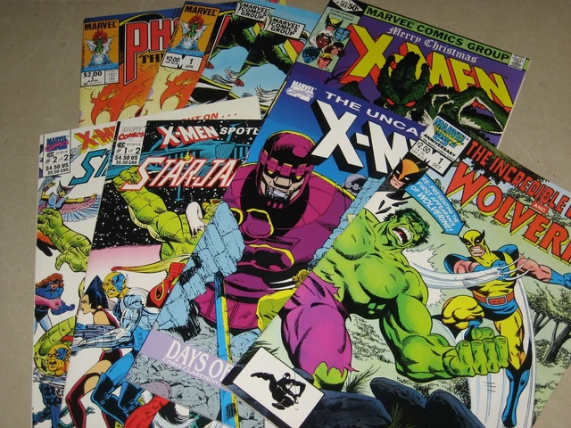 1980s X-MEN BOOKS UNCANNY #143 & REPRINTS OF GIANT SIZE 1 & HULK 181 PHOENIX 1