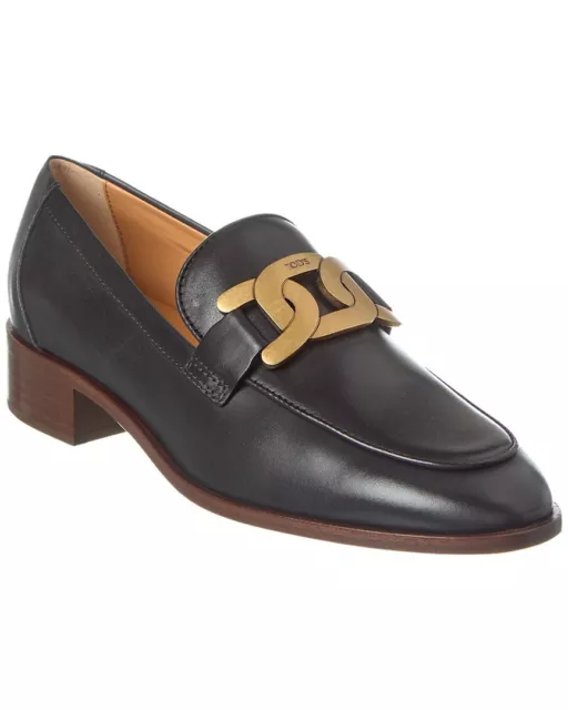TOD’S CHAIN DETAIL Leather Loafer Women's $494.99 - PicClick