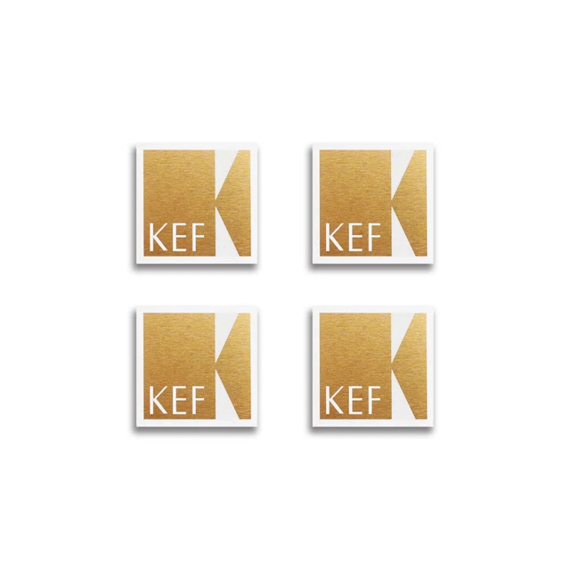 KEF Speaker Badge Custom Aluminum Pair