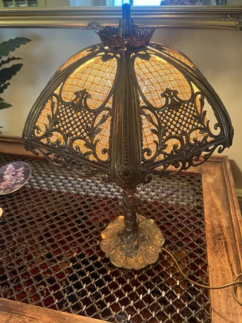 Vintage Hollywood Art Nouveau Style Table Lamp