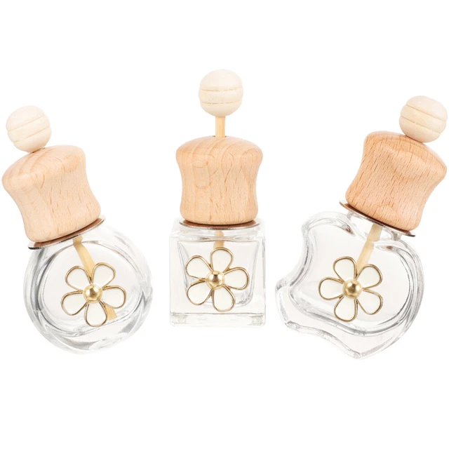 3pcs bottiglie di profumo trasparenti bottiglie di aroma decorativo diffusori di