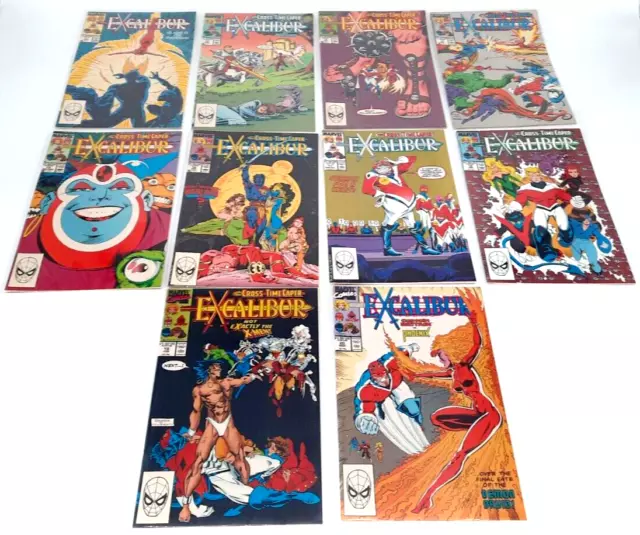 Excalibur (Lot of 10) 11 12 13 14 15 16 17 18 19 20, 1989-1990 Marvel NM, (O5)