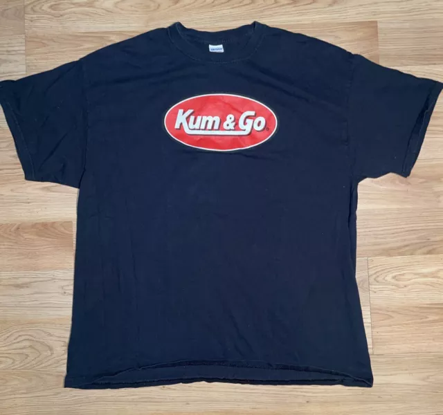 VTG Kum And Go Faded Gas Station Shirt (XL) Grunge Trucker Biker Funny Y2K 90s