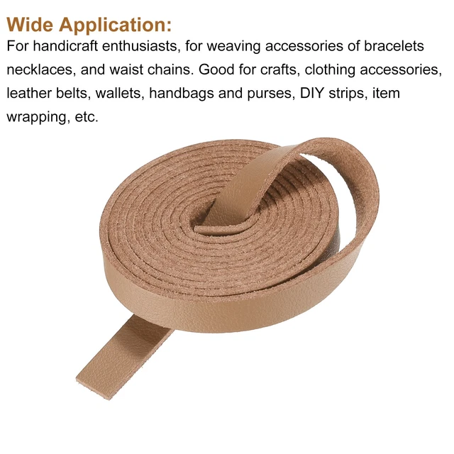 Leather String Accessory FAUX LEATHER STRAPS Strip Leather String 0.8cm/0.31