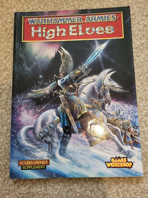 WFB Warhammer Army Book High Elves Games Workshop 1997