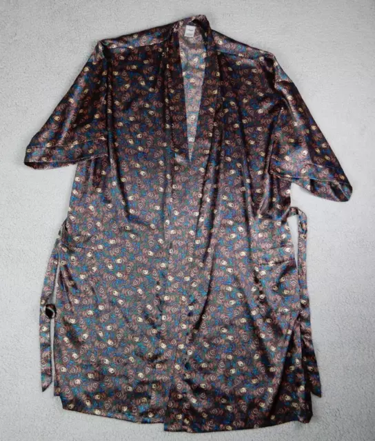 Vintage Target Size 107-112 Fred Flintstone Satin Dressing Gown Robe Made in Aus