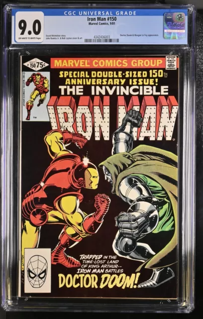 Iron Man #150 CGC 9.0 (1981) (Newly Slabbed), Iconic cover by John Romita Jr.