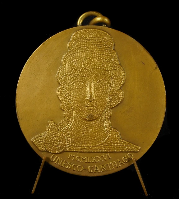 Médaille En Argent UNESCO 41mm 30g - Thème Carthage - Collection Française
