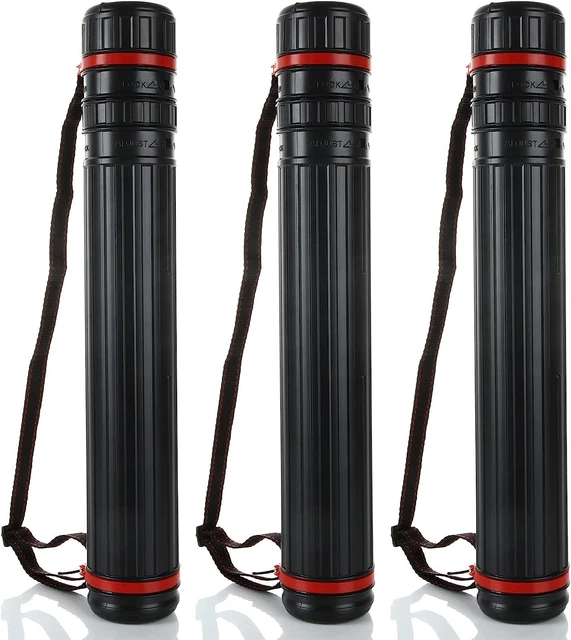 FVIEXE 3PCS Poster Tube for Blueprint Artwork, Art Document Tube Carrying Case