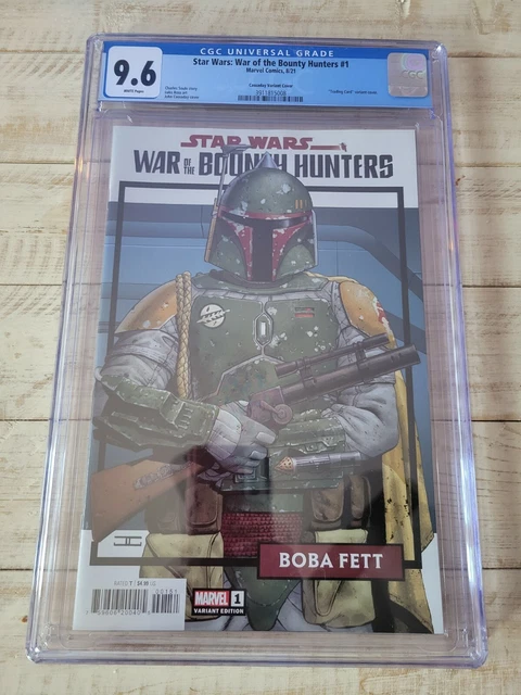 Star Wars: War of the Bounty Hunters #1 CGC 9.6 Boba Fett trading card variant