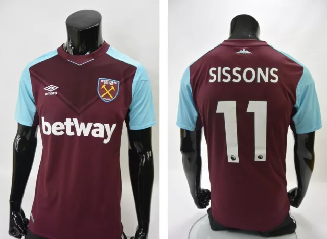 Umbro West Ham United Domicile 2017-2018 WHU Chemise Hammers John SISSONS...