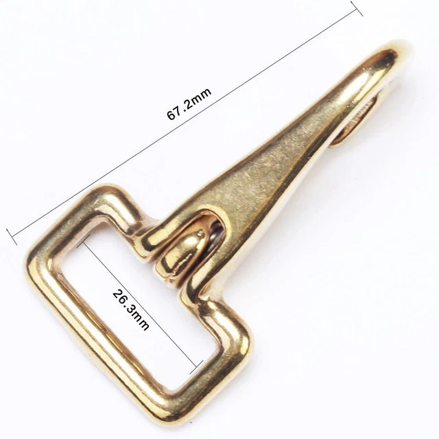 Bag Hook Lobster Clasps Solid Brass Straping Hook Buckle Strap Swivel Snap Hook