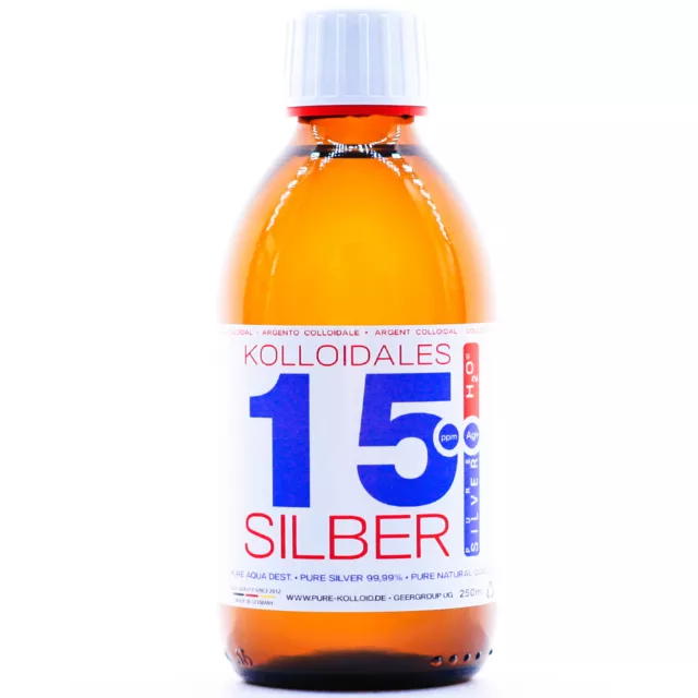 Kolloidales Silber PureSilverH2O 250ml ● 10ppm, 15ppm, 25ppm, 50ppm Silberwasser 2