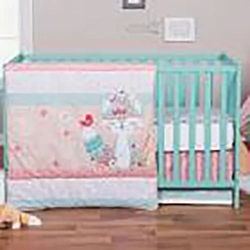 Trend Lab Wild Forever 3pc Crib Set Quilt Crib Skirt Fitted Sheet Baby Girl NWT