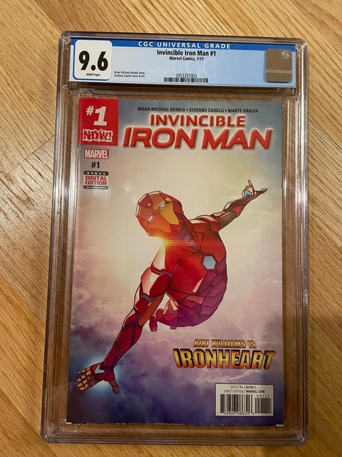 Invincible Iron Man #1 (Marvel 2017) CGC 9.6 Riri Williams is IRONHEART!