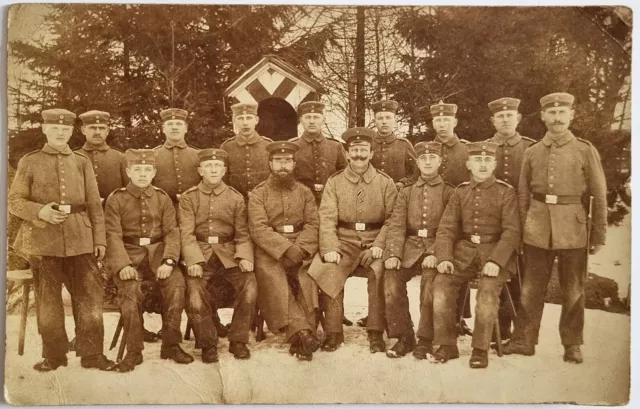 AK - Foto - Dt. Soldaten in Allenstein (Preußen) - Ordensband EK 2 - 1.WK - 1917