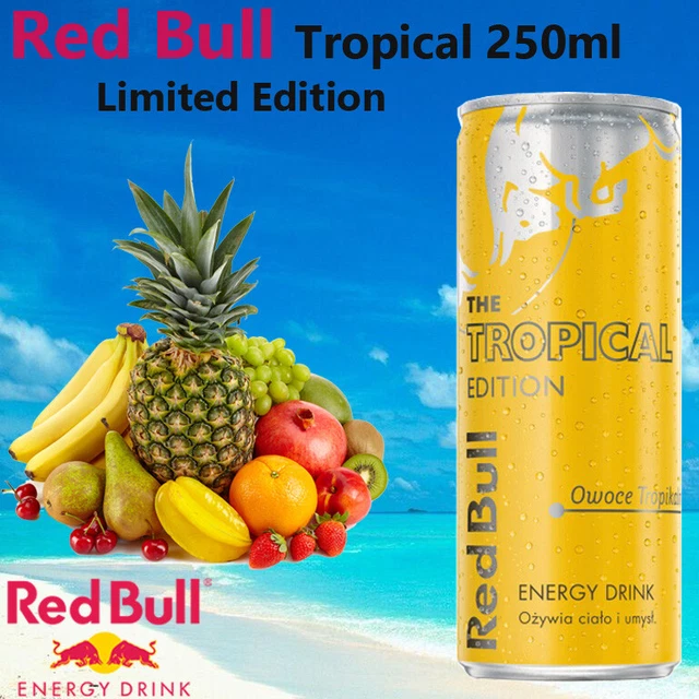RED BULL ENERGY Drink Tropical 250ml LIMITED EDITION Past Best Before Date £7.99 PicClick UK