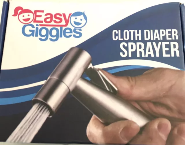 New Easy Giggles Cloth Baby Infant Diaper Cleaning Sink Sprayer Stainless Steel
