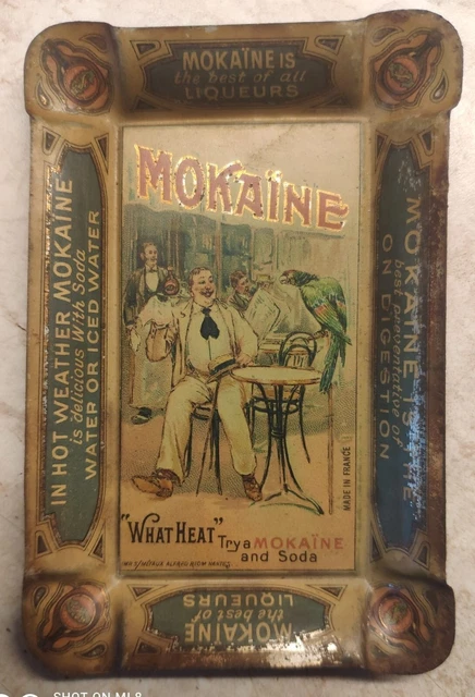 Zahlteller - MOKAINE Liqueurs - lithographiert - Alfred Riom in Nantes um 1900