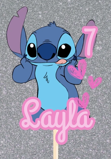 LILO AND STITCH Kuchen Topper Geburtstag personalisiert Mädchen Jungen ...