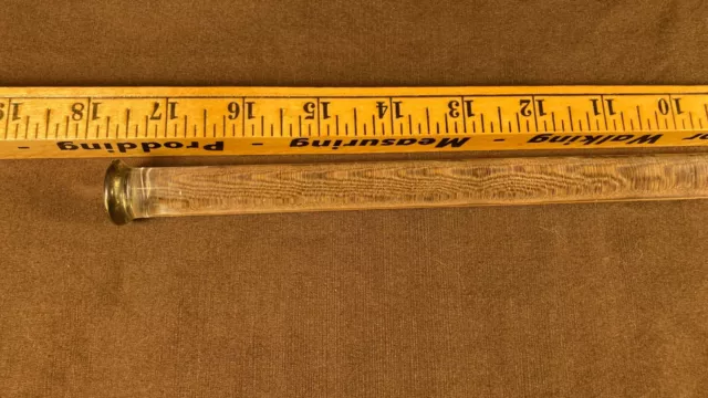 Antique c1920s The Brasscrafters? 17 3/4” Glass Towel Bar Replacement Rod 3