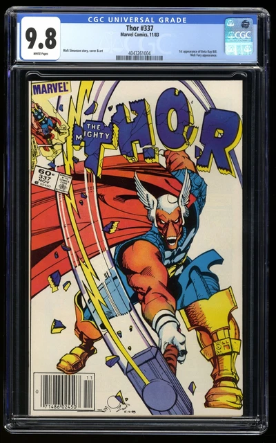 Thor #337 CGC NM/M 9.8 White Pages Newsstand Variant 1st Beta Ray Bill!