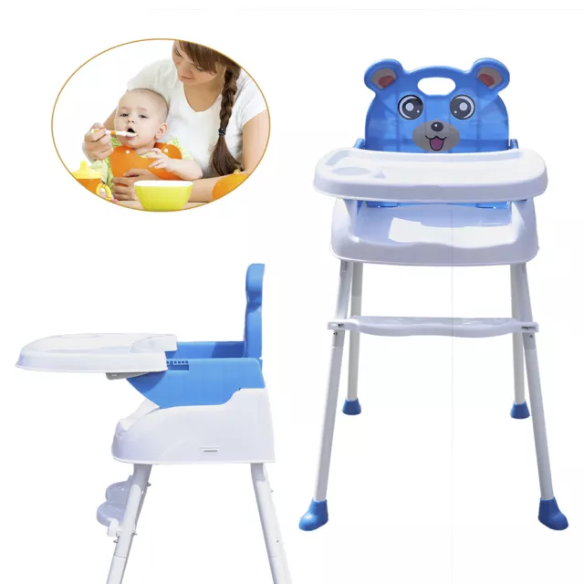 New Baby HIGH CHAIR Portable BABY FEEDING HEIGHT ADJUSTABLE SAFETY sale!