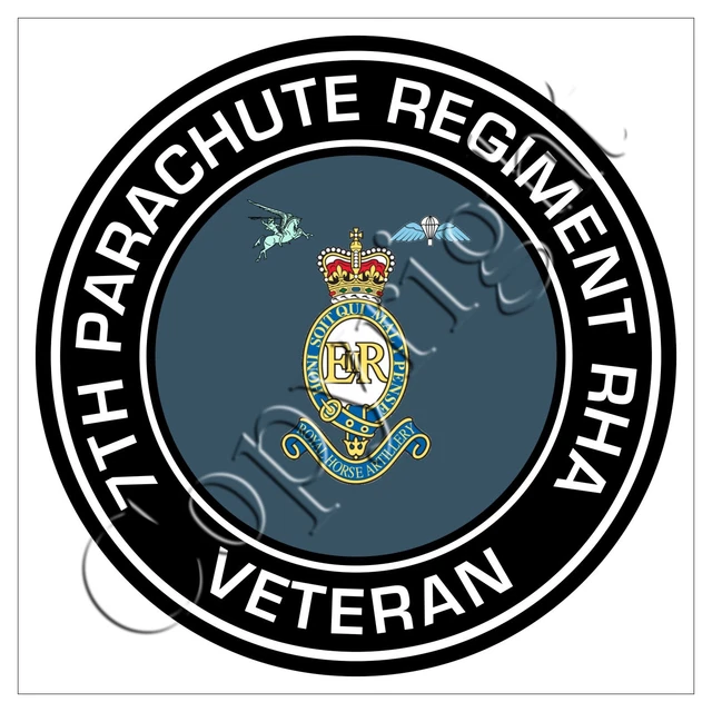 7 PARA RHA Royal Horse Artillery Classic Regimental Veterans Sticker £2 ...
