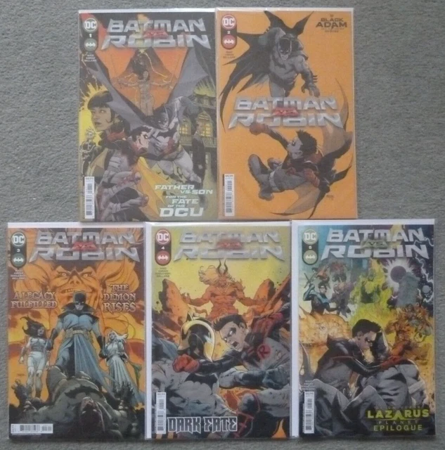 BATMAN vs. ROBIN #1-5 SET..MARK WAID/MAHMUD ASRAR..DC 2022 1ST PRINT..NM.2,3,4