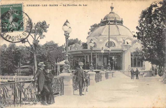 Cpa 95 Enghien Le Pavillon Du Lac