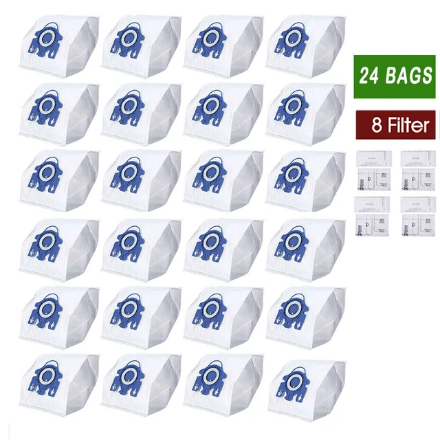 24X VACUUM CLEANER Dust Bags For Miele Hyclean 3D GN C2 C3 S2 S5