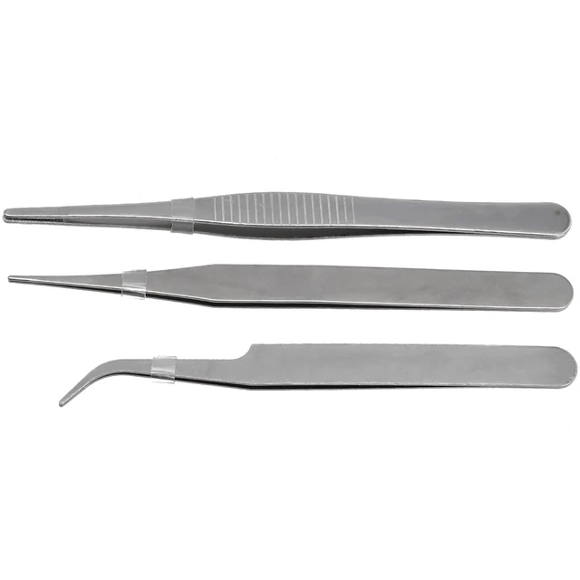 Pincettes En Plastique 4 Pièces – Longueur 10,5 Cm – Pour Perles, Bricolage, Premiers Secours, Enfants, école