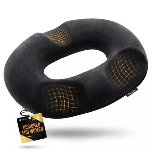 Donut Cushion Memory Foam Medical Ring Seat Pain Relief Orthopedic Pillow Coccyx