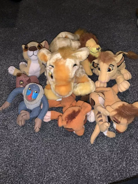 Lion king soft toy plush bundle (all Official. small Ones Are Mostly McDonald’s)