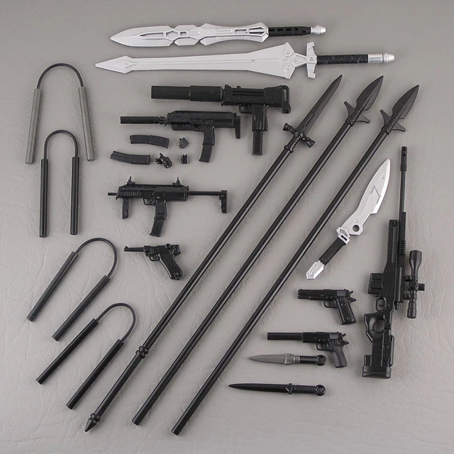 1/12 Scale Guns Swords Weapons for GI Joe Marvel Legends accessories spear