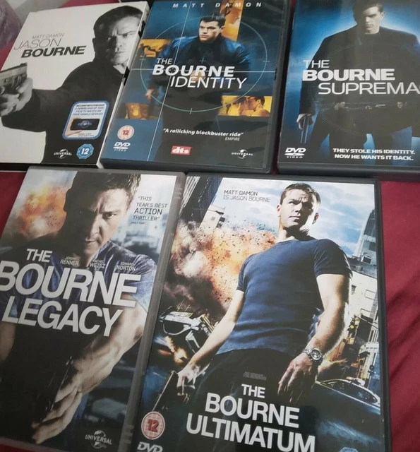 JASON BOURNE 5 Movie DVD Collection Bourne Identity Supremacy Ultimatum