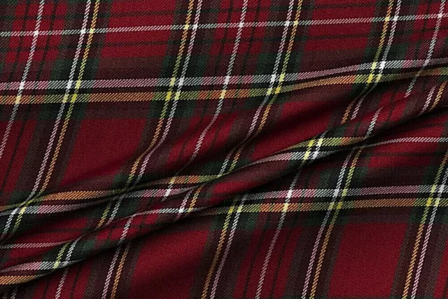 TESSUTO KILT SCOZZESE TARTAN H. 150 cm. POLIESTERE 65% - VISCOSA 35% 50 cm.