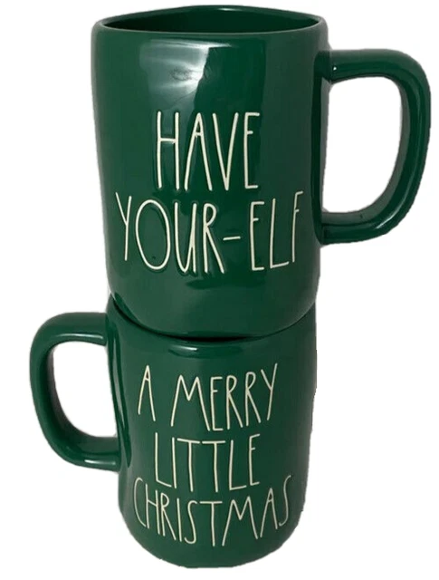 Rae Dunn Have Your-Elf a Merry Little Christmas Ceramic  Coffee Cup Mug
