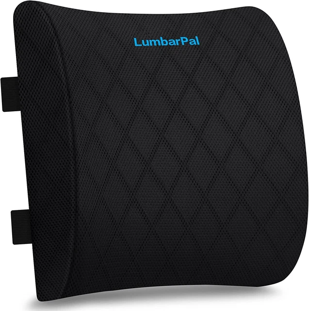 Lumbar Support Pillow Memory Foam Cushion Lower Back Rest For Chair & Car Seat