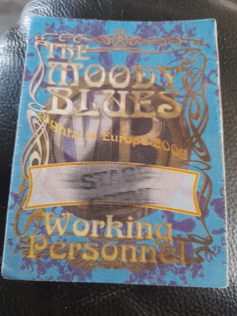 The Moody Blues Backstage Pass Nights In Europe 2008 Tour Concert Memorabilia...