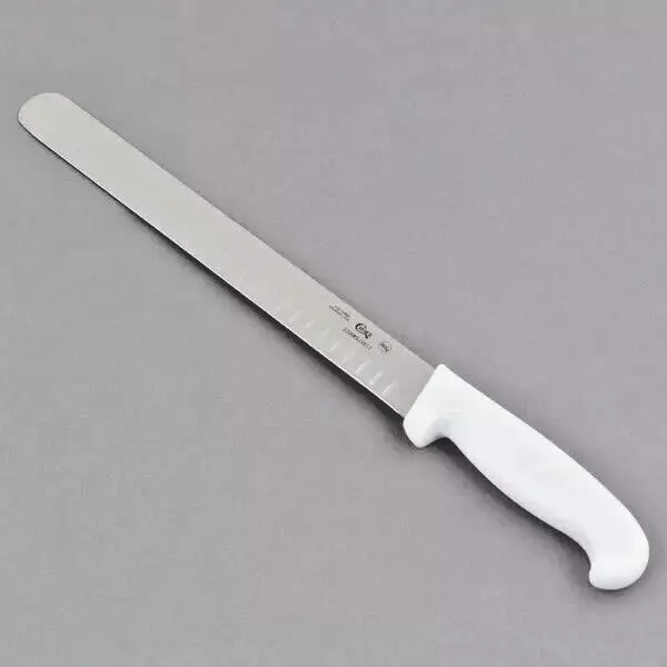 Choice Granton Edge Slicing Knife with White Handle (select size below)