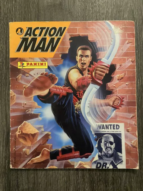 Panini Action Man Sticker Album Hasbro 1996 Vintage 90s 100% COMPLETE