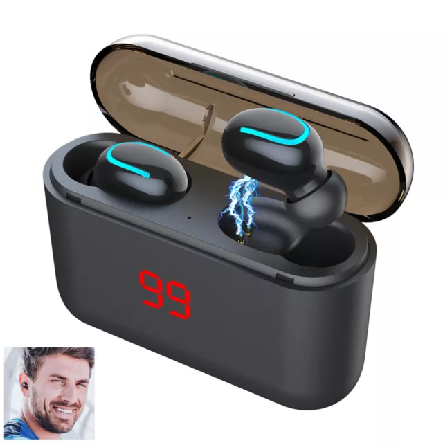 Mini Earbuds Wireless Bluetooth Earphones Sports In Ear Headset w/Charging Case