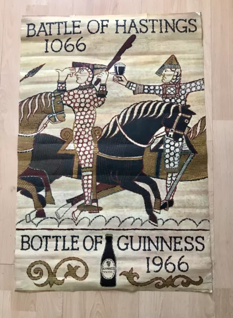 Original 100% Vintage Guinness Poster 1966 Sanders Phillips & Co