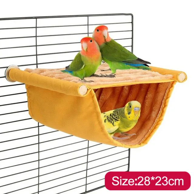 Winter Warm Bird Nest Bed Hanging Hammock Snuggle Hut Parrot House Tent Toy