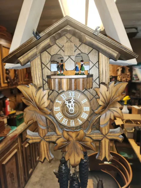 black forest cuckoo clock west germany one day