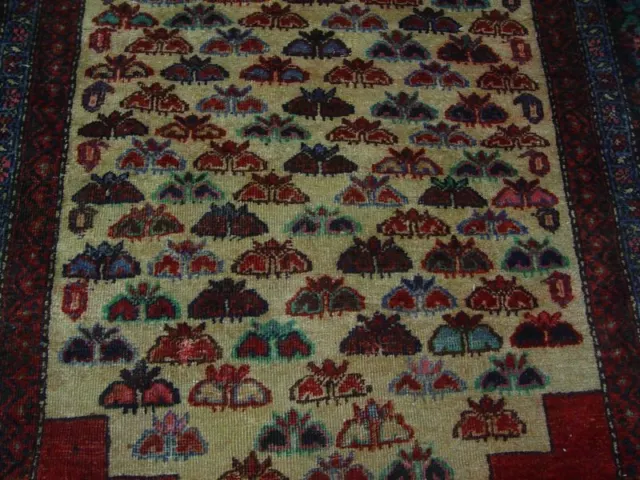 900 PERSIANO   TABRIZ    TAPPETO 195 x 115 cm 100% ANODATO A MANO