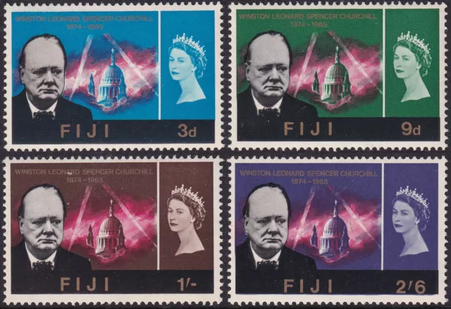 Fiji 1966 Churchill. Set of four. Mint. SG 345-48.