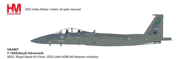 Hobby Master HA4567, F-15SA(Saudi Advanced) 0633, Royal Saudi Air Force, 2022 Hobby Master HA4567, F-15SA(Saudi Advanced) 0633, Royal Saudi Air Force, 2022